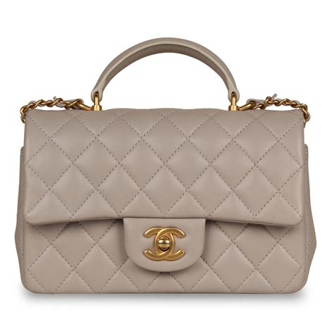 chanel classic handle|Chanel handbag with top handle.